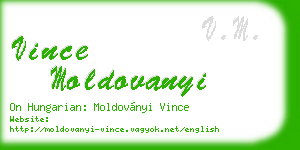 vince moldovanyi business card